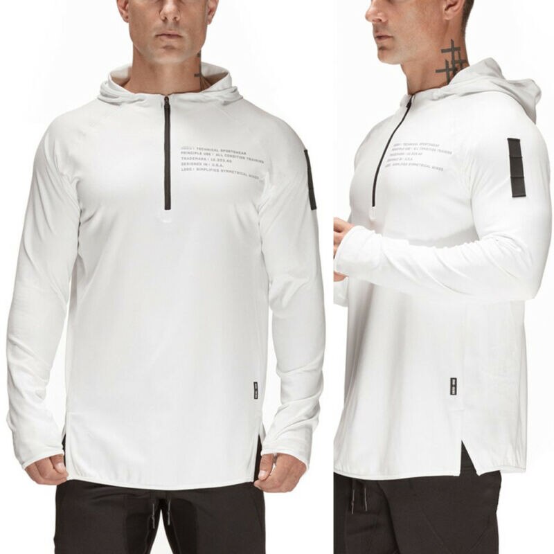 Men's Hoodie - Cotton Long Sleeve - Breathable Gym & Bodybuilding Top