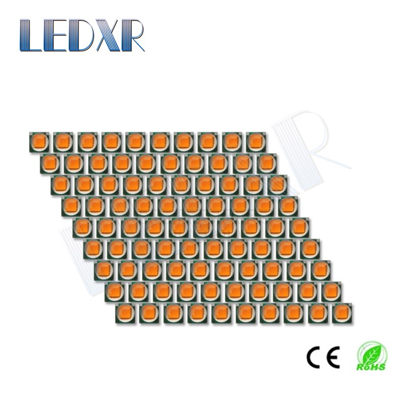 10 Stuks 5050 High Power Led Lamp Kralen 6W Gouden Licht T6 XML2 Led Keramische Lamp Kralen 5050 Golden licht 3.0-3.4V 2000mA 1700-2200K