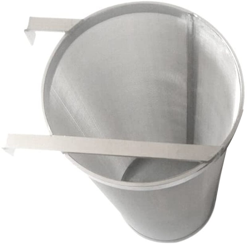 Öl torrbehållartillbehör, rostfritt stål humlesil mikrometer mesh öl percolation patron  (4 x 10 tum)