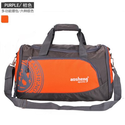Nylon outdoor sporttas heren dames fitness reistas training dames yoga duffel schoudertas: Oranje