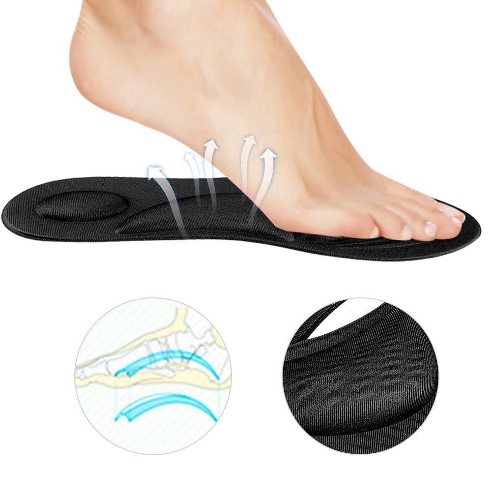 4D Orthesen Einlegesohlen Flache Füße Arch Support Memory Foam Einlegesohle Schuh Pad Sport Atmungsaktive Füße Kümmern Komfort Accessoire Chaussure