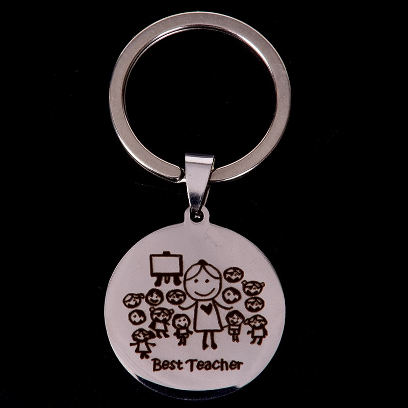 Edelstahl Keychain Lehrer Thanksgiving Teacher'S Tag Lehrer Edelstahl Schmuck Student Senden Lehrer