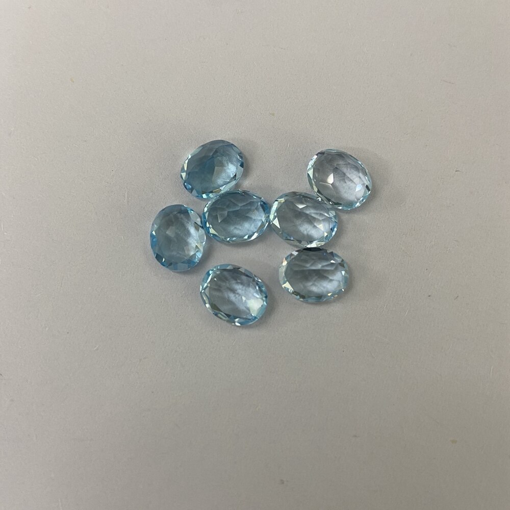 12×10mm 6 carats Oval cut 100% natural Blue topaz sky blue topaz loose stone