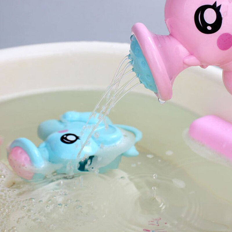 Baby tegneserie elefant bruser kop barn vaske hår værktøj shampoo kop børn bruser vand ske bad legetøj multifunktionelt