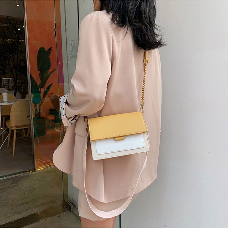 Kvinder læder crossbody tasker til kvinder rejse håndtaske simpel skulder messenger taske dame cross body taske