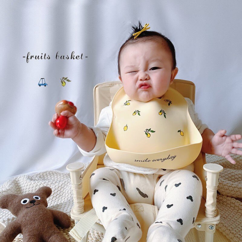 Ins estilo nórdico babadores de silicone do bebê padrão floral antifouling infantil impermeável bib dinnerware bib alimentação roupas avental luz