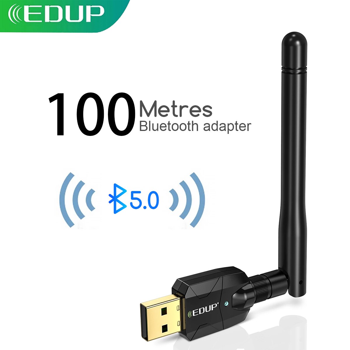 EDUP Bluetooth 5.0/4.1 USB Wireless Bluetooth Dongle Portable Bluetooth Connector Audio Music Receiver Transmitter For Computer