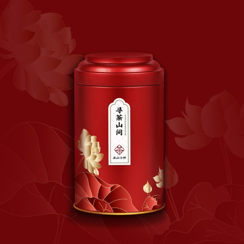 100-125g pojemność herbata zamknięty zbiornik średniej wielkości okrągłe blaszane pudełko na herbatę