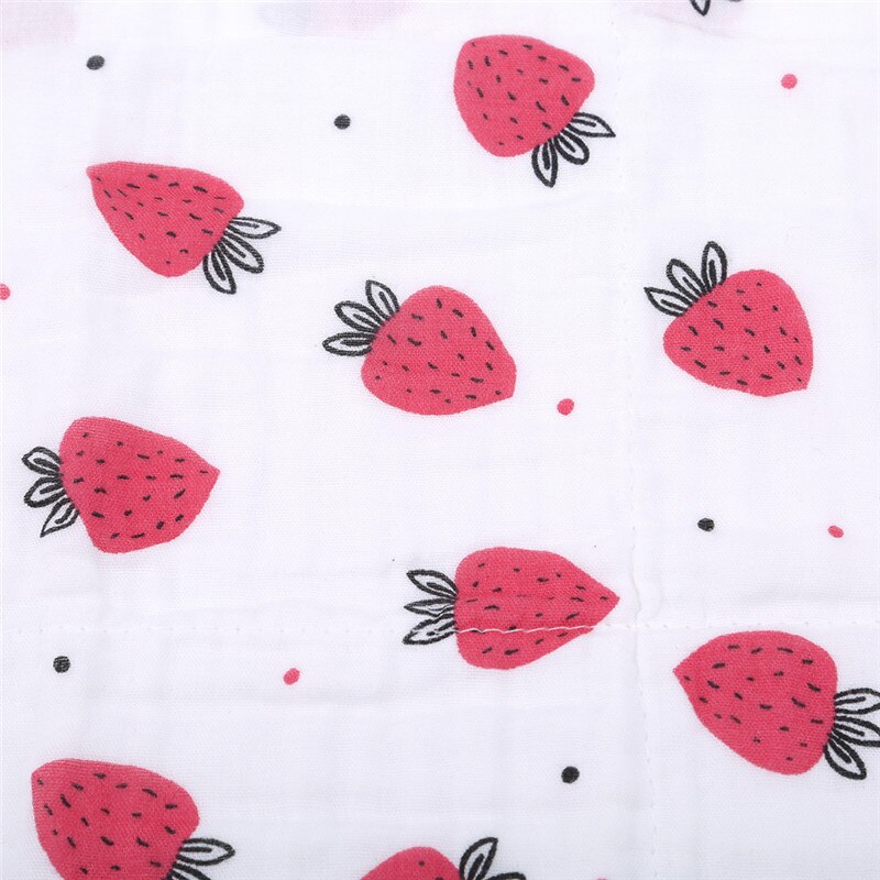 Musselin baumwolle niedlich obst Baby Handtücher Schal Swaddle Schlecht Handtuch Neugeborene Taschentuch Baden Fütterung Gesicht Waschlappen Wischen