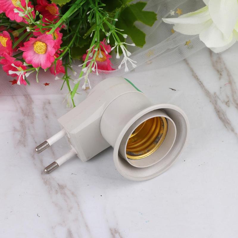 E27 skrue lampe pære sokkel sokkel holder brakett ledet pære adapter m/bryter