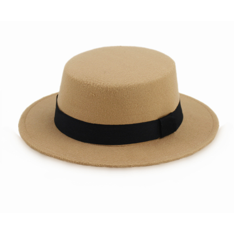 Hats Caps European Woolen 9 Colours Gentleman Women Men Ladies Fedoras Solid Top Fowler Jazz