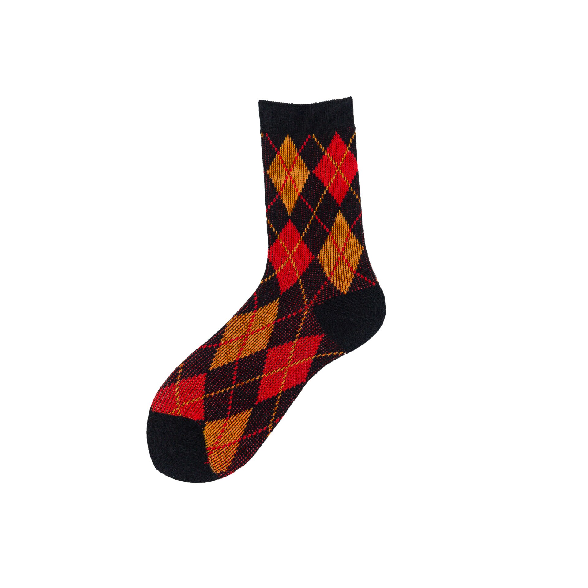 1 par besättningsstrumpor medellånga unisex roliga söta strumpor coola casual street wear rutigt retro brittisk stil strumpor roliga: 6