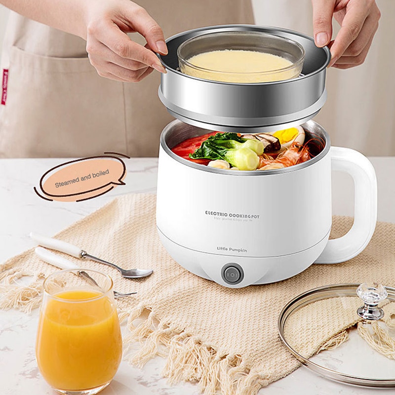 Multifunctional Electric Cooker 220V Heating Pan Electric Cooking Pot Machine Hotpot Noodles Eggs Soup Steamer mini rice cooker