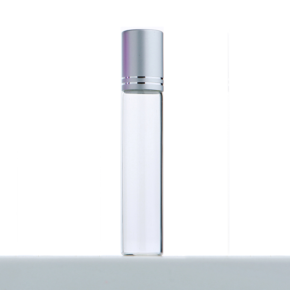 50Pcs/Lot 10ml Clear Glass Roller Essential Oil Bottle With Box Roll On Perfume Bottle Cosmetics Container Print LOGO Pay Extra: Chocolate / 100ml