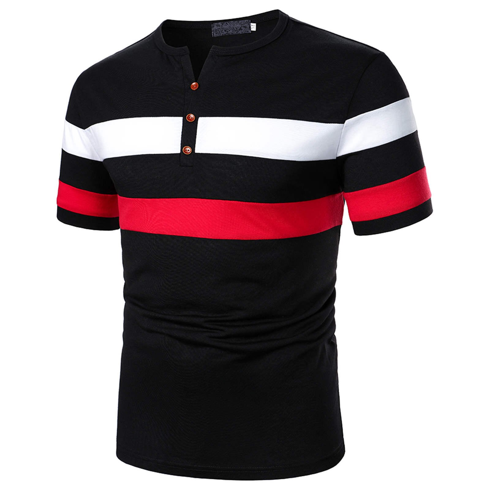 Men's Polo Shirt Casual Short-Sleeved Polo Shirt Men's Printing Casual Spring and Summer Polo Shirt