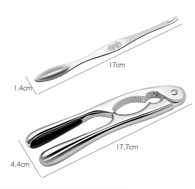 Juego de Herramientas para comer mariscos, alicates de pinza de langosta, tenedor para cangrejos de cangrejo de acero inoxidable, accesorios de herramientas para restaurante casa cocina
