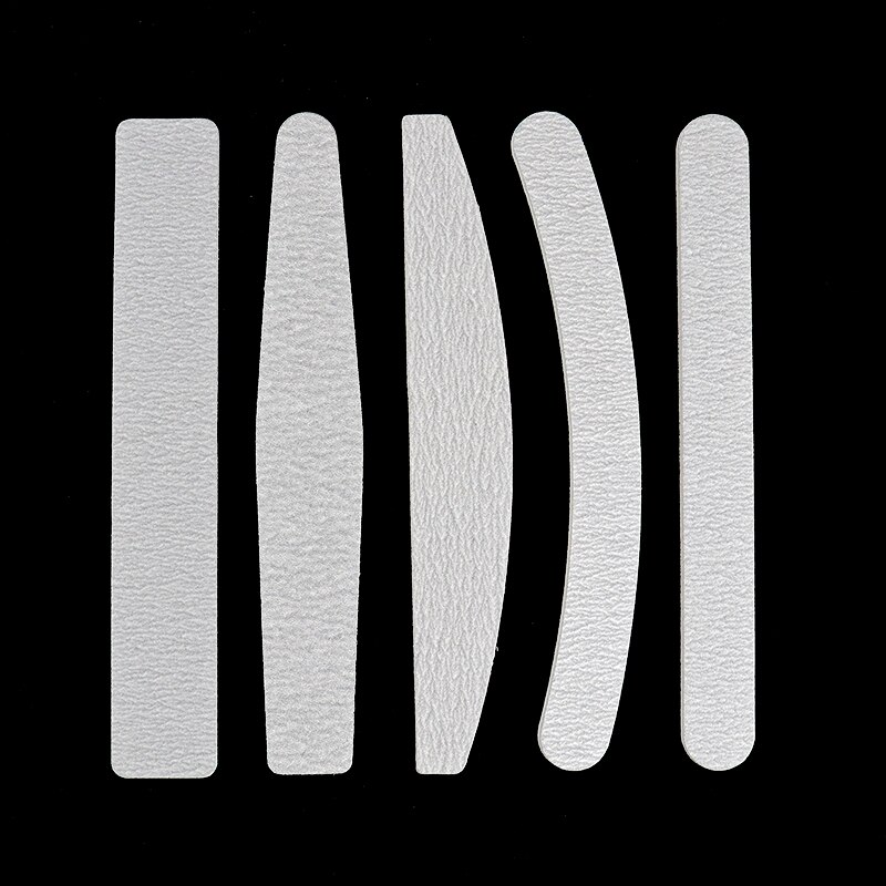 Wakefulness 5 stuks schuurpapier nagelvijl limoen 100/180 schuurbufferblokken set grijze nagelvijlen voor uv-gellak manicure tool