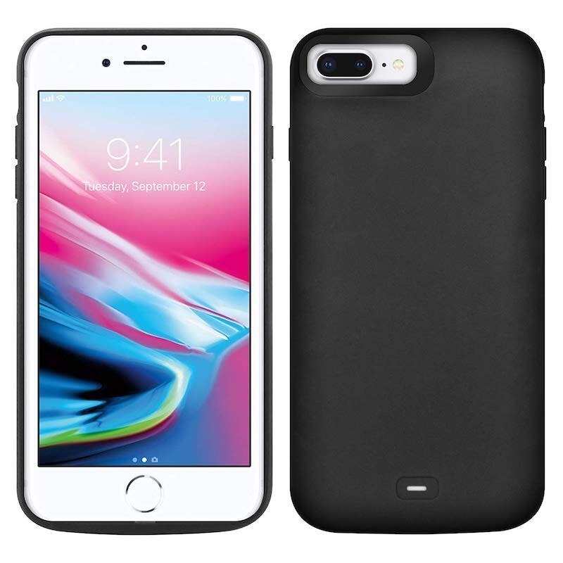 Funda de batería Leioua de 4000mAh para Iphone 5 5S SE 5C, carcasa externa recargable negra para batería externa