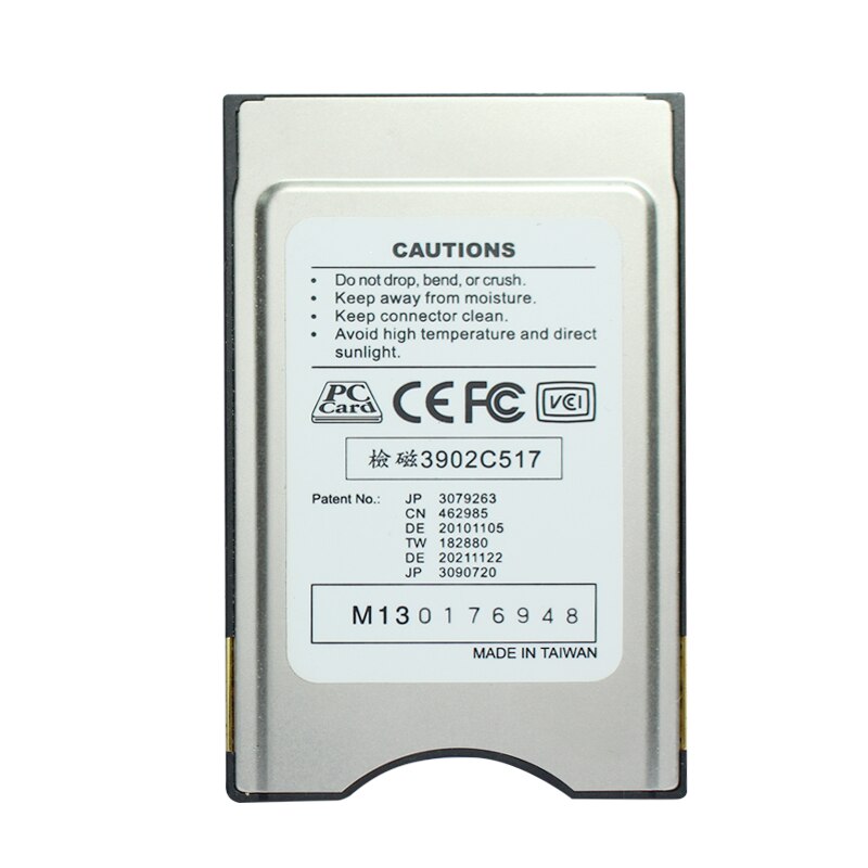 Top multifunktion pcmcia hukommelseskort adapter 4 in 1 pc kort adapter support til mmc sd sdhc ms pro sm kort