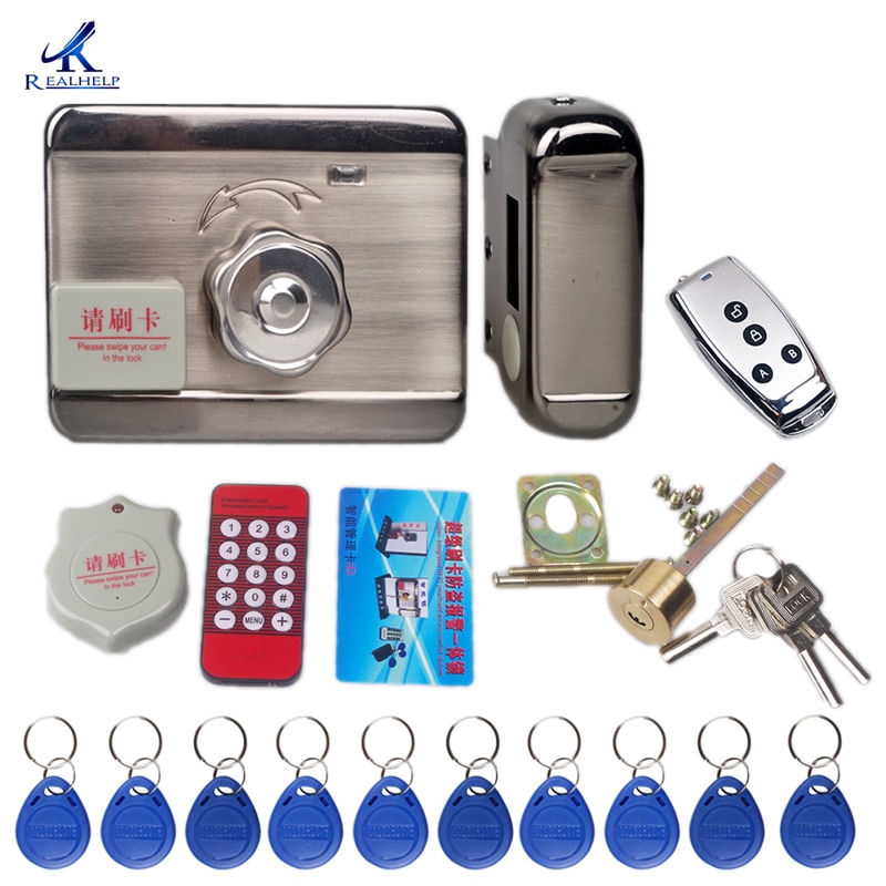 Door Access Control System Keyless Electronic Door Lock Swipe Card LOCK Remote control Lock Key Swipe Locks 1000Users