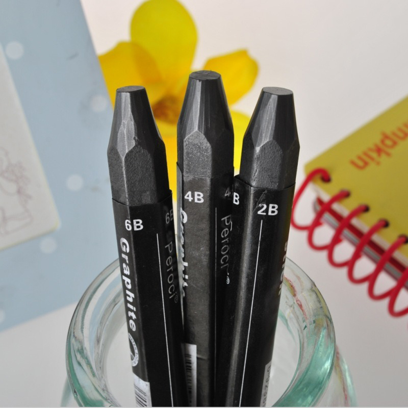 3Pcs/Set Water Soluble Graphite Rod Painting Art Supplies Sketch Charcoal Drawin