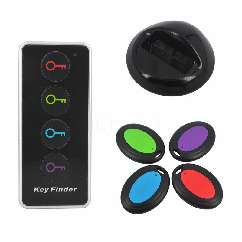 Key Finder Flashing Beeping Sound Control Alarm Anti-Lost Key Locator Finder Tracker with Key Ring