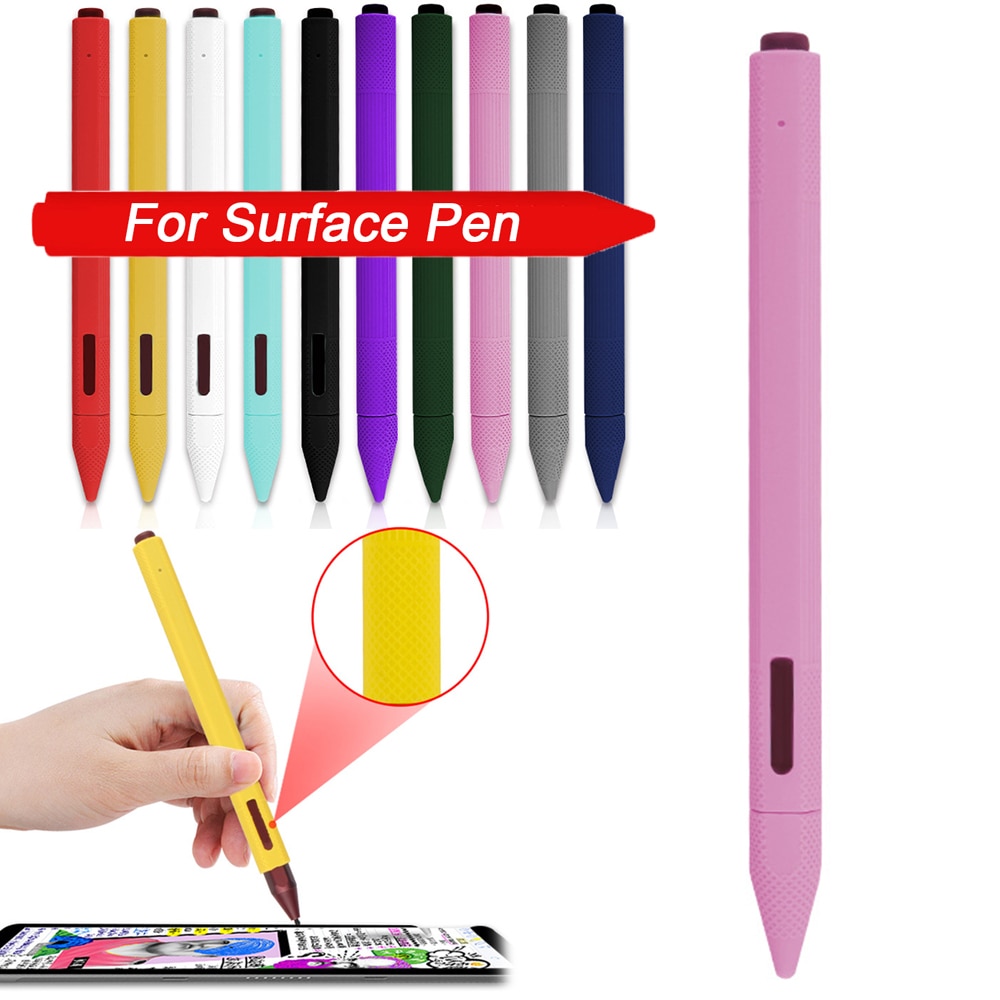 Soft Silicone Case For Surface Pencil Tip Cover Holder Tablet Touch Pen Stylus Full Protective Pouch Bags For Surface Touch Pen