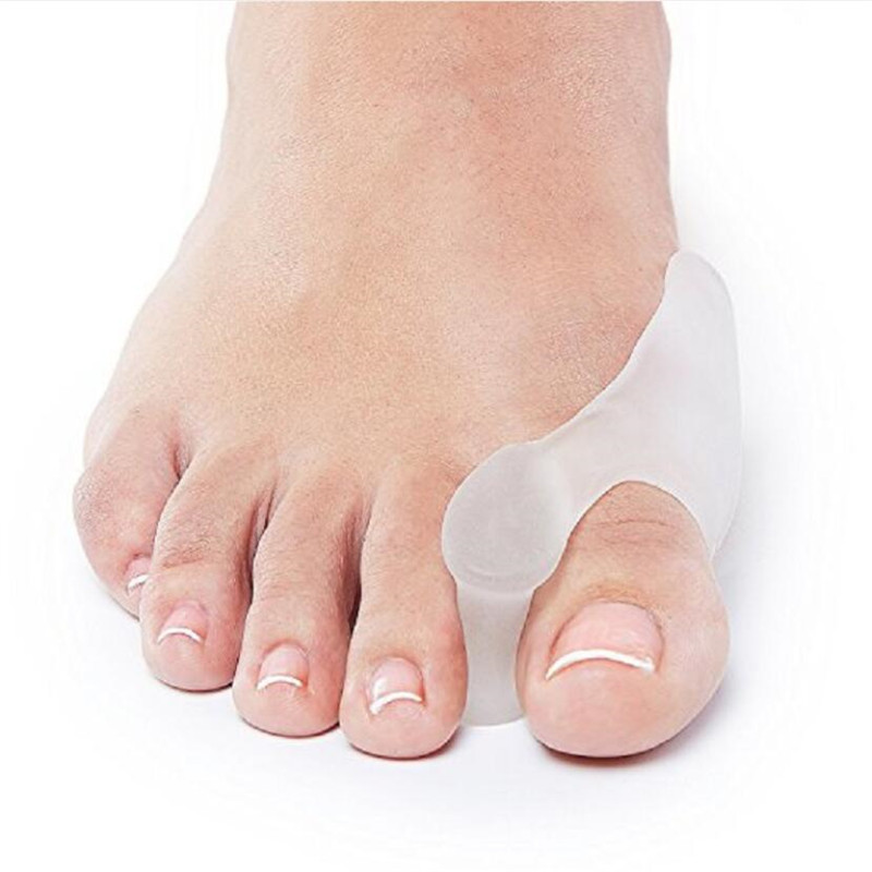1 paar Silikon Zehen Separator Ballen Knochen Ektropium Erzähler Zehen Außen Gerät Fuß Pflege Werkzeuge Hallux Valgus Korrektor