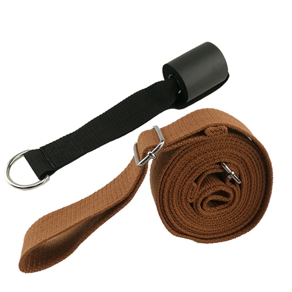 Stretching balett stretch band ben stretcher yoga träning bälte dans gymnastik pilates bodybuilding fot pull up rep: Guld-