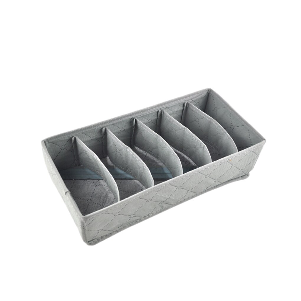 Foldable 3Pcs Environment-friendly bamboo Closet Drawer Organizer Storage Box with Zipper Bamboo