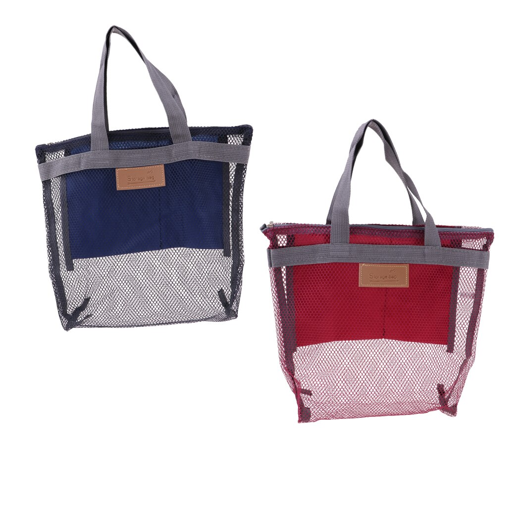 2Pcs Shower Caddy Tote, Shower Basket Mesh Bath Organizer for College Dorm,Camping, Gym,Travel, Hotel