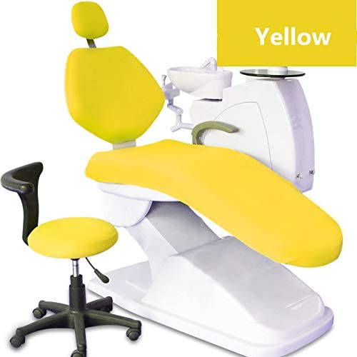 4 Pcs/Set Dental PU Leather Unit Dental Chair Seat Cover Chair Cover Elastic Waterproof Protective Case Protector Dentist Equipm