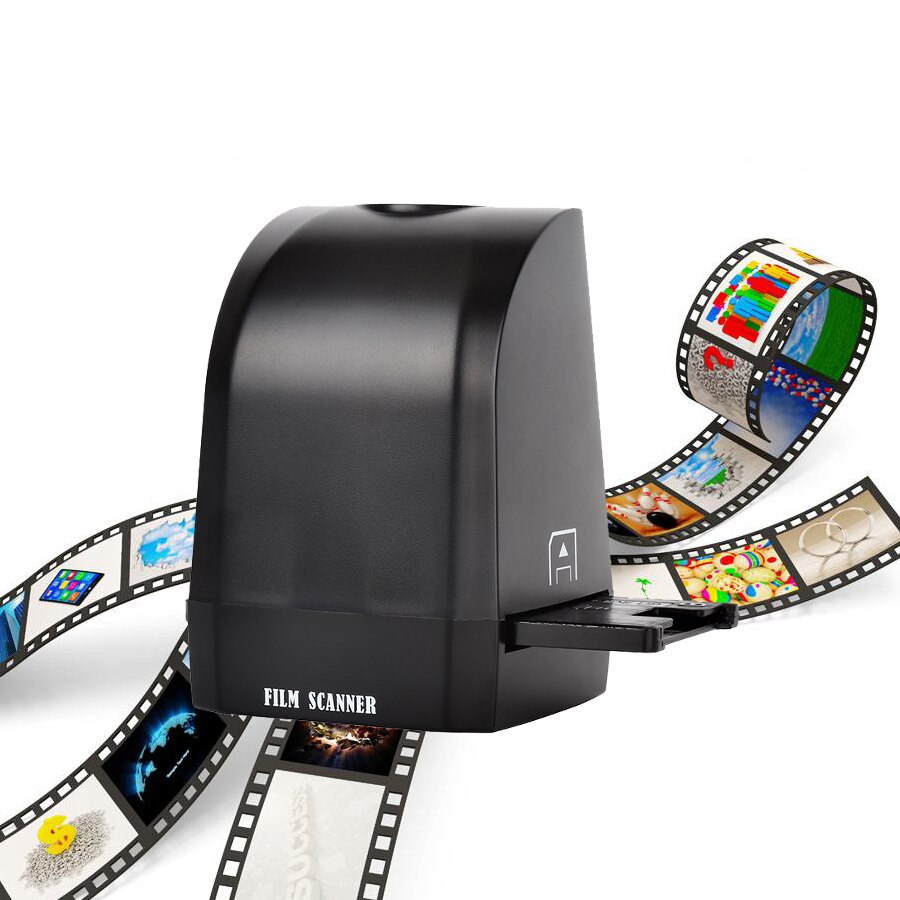 35mm 135mm film scanner 8mp digital farve fotoscanner konverter og gem film negativer & dias direkte på din computer: Default Title