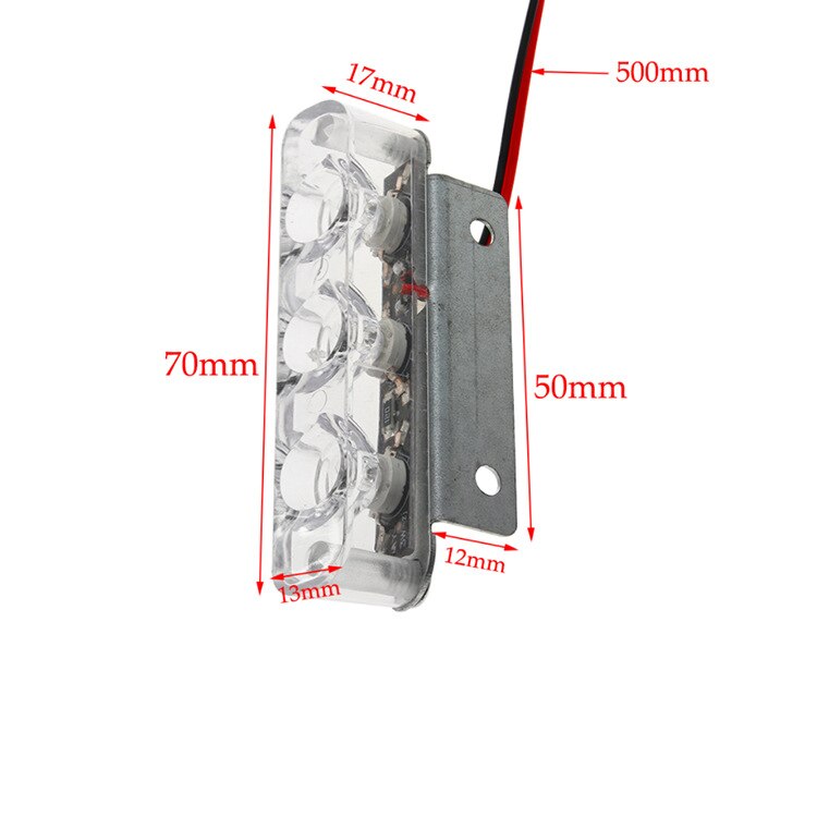 2x3LED Krankenwagen Polizei licht DC 12V Strobe warnen licht für Auto Lkw Notfall Licht Blitz stroboskop Licht Signal licht