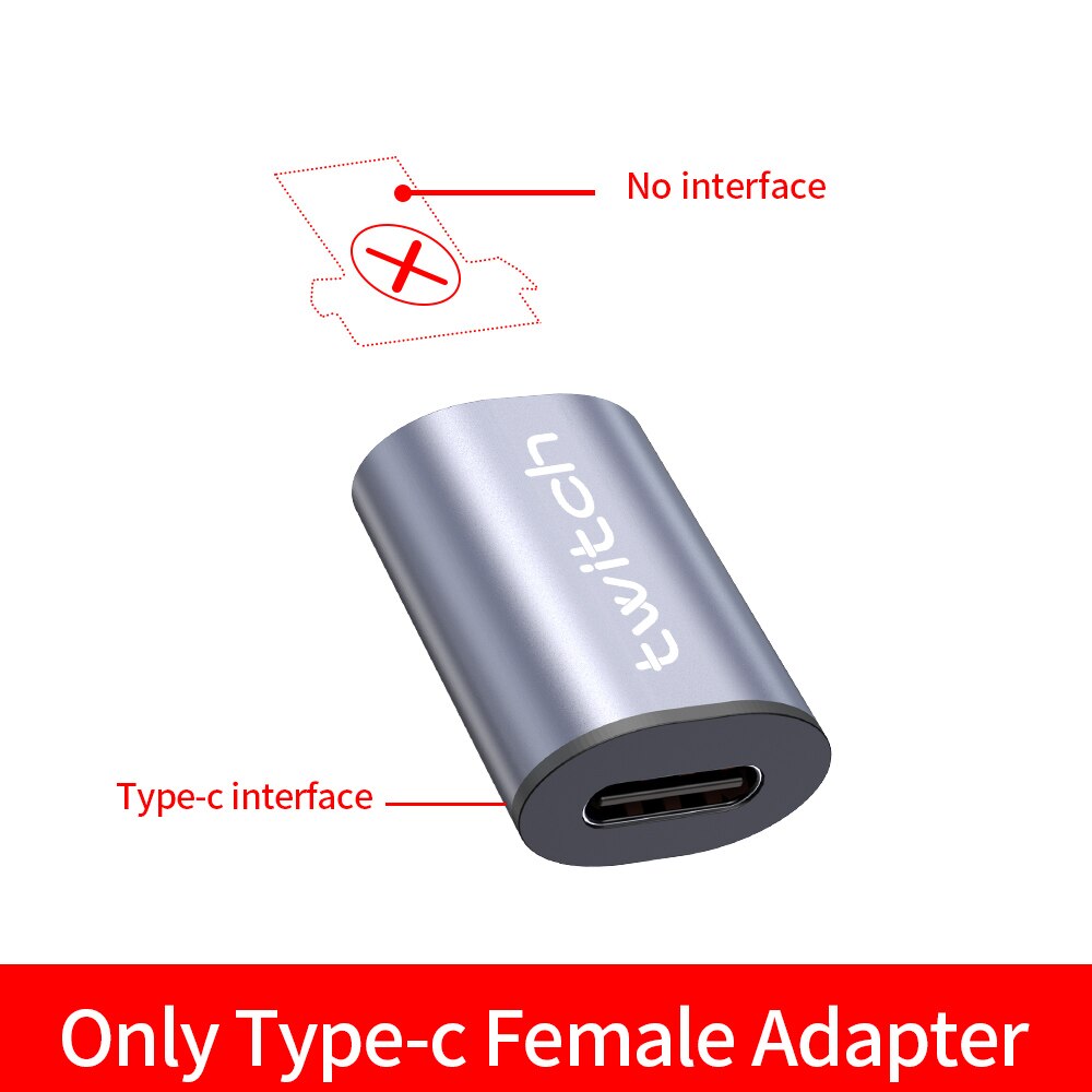 Twitch Type C Magnetic Adapter For iPhone Samsung Huawei xiaomi Type C Female To Micro Male USB Converter Magnet USB-C Connector: Type-c adapter