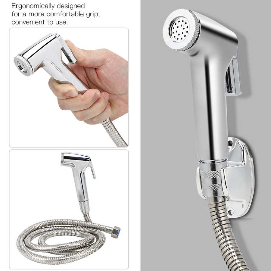 Wc Badkamer Bad Bidets G1/2in Handheld Bidet Sproeier Set Draagbare Douche Sproeier Toilet Bidet Schoonmaken Sproeikop