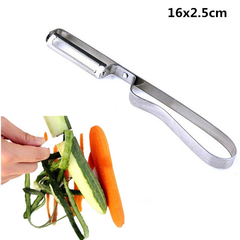 Potatisskalare i rostfritt stål gurka morotsskalare frukt grönsaksverktyg kökstillbehör 2 stilar: Stil 2