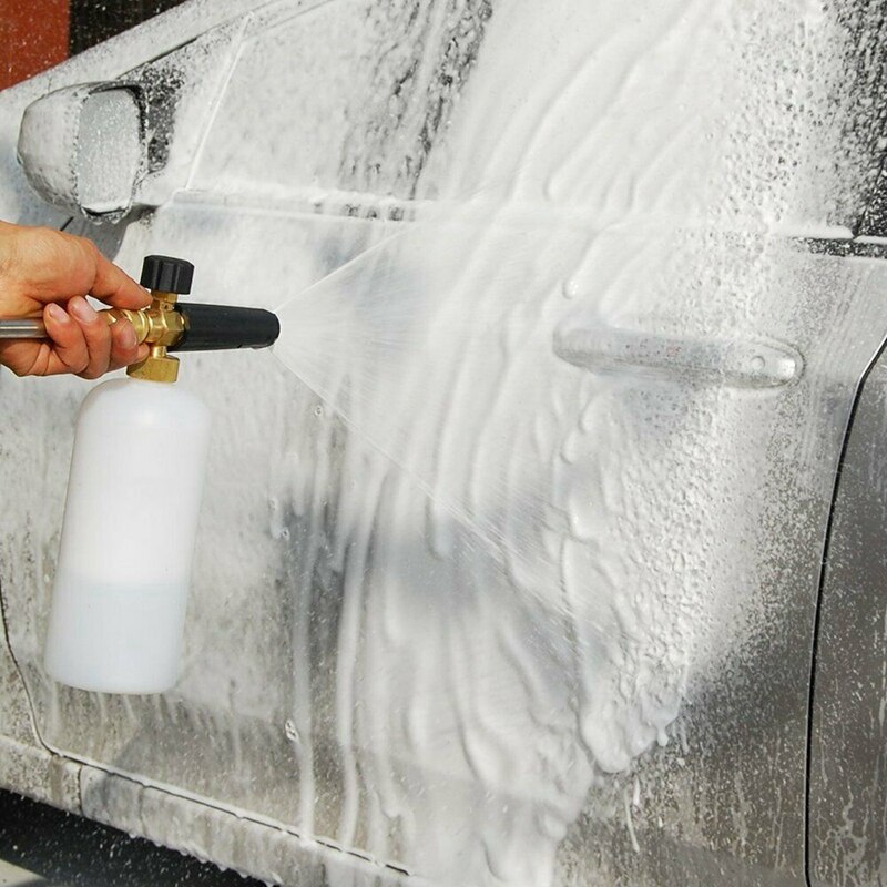 Pressure Washer Snow Foam Lance, Pressure Washer Soap Sprayer for Karcher K Pressure Foam Gun- Brass Adapter