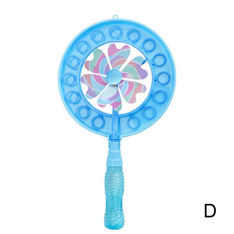 Bubble Wand Vijf Gat Multi-Bubble Hartvormige Windmolen Bubble Wand Kinderen Bubble Speelgoed: D