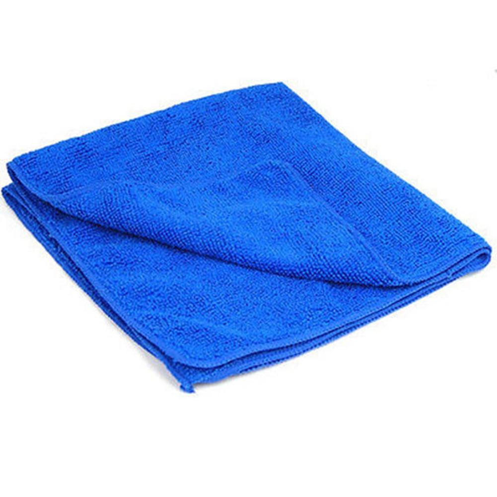 Ancrv 10 stk microfiber ansikt hår ren bil polering rengjøringe strek 20*20cm detaljhandel håndkle loer  v3 s 3: Blå