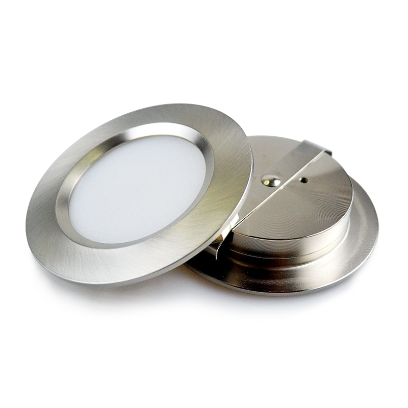 Mini Spot Lumineux LED Ultra-Mince Encastrable pour le Plafond, Idéal pour un Salon, une Maison ou un Hôtel, 14mm, 3/5/7W, 12V, 2 Pouces, D55 mm: green / 5w / WHITE