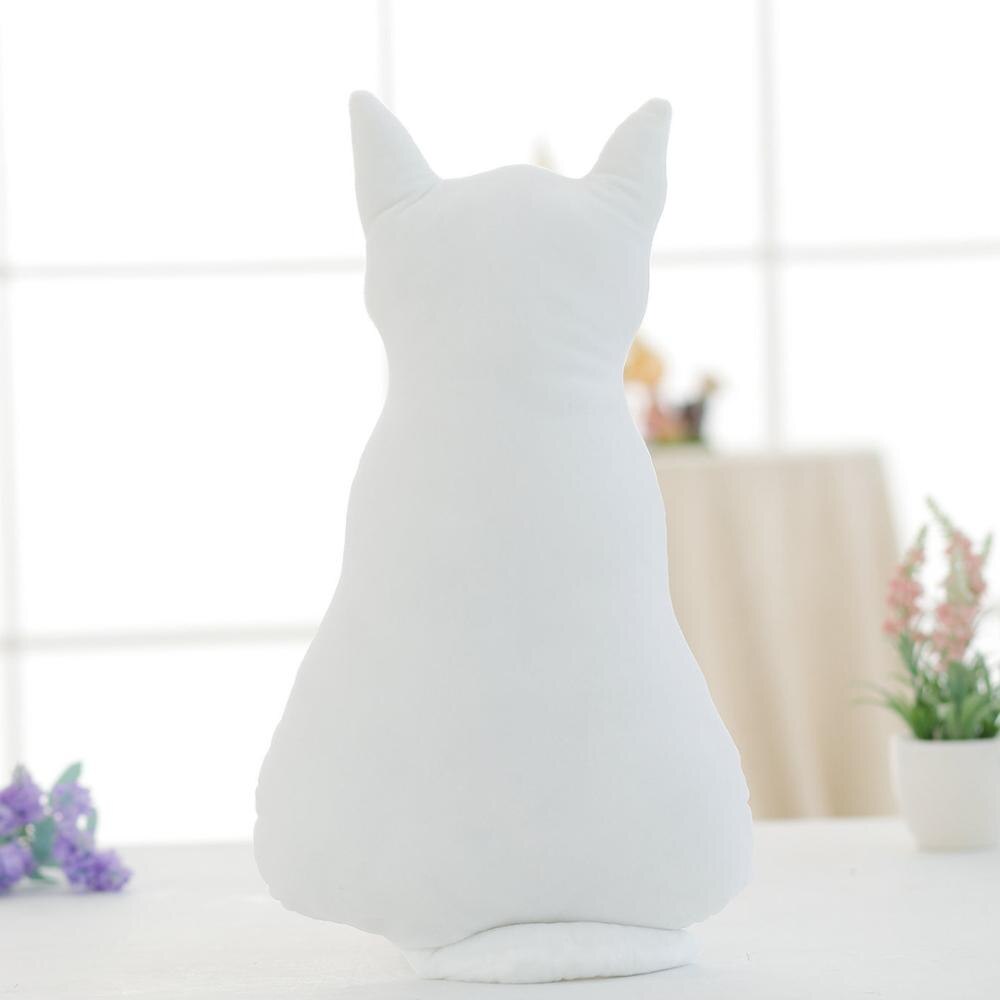 Pelúcia volta sombra gato brinquedos para cama reclinável cadeira assento almofada presente para amigos: White / 30cm and 45cm