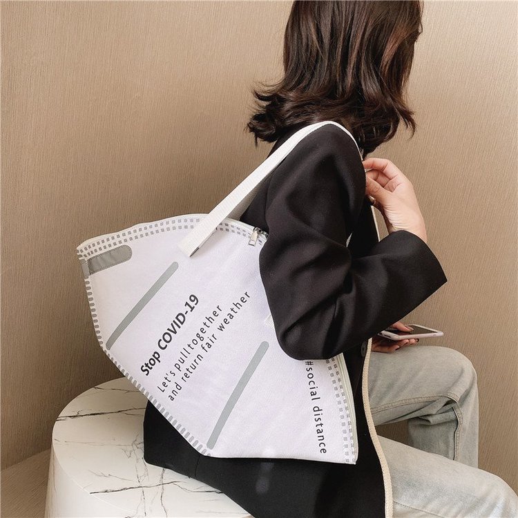 Bolso de hombro de PU para otoño e invierno, bandolera: Blanco