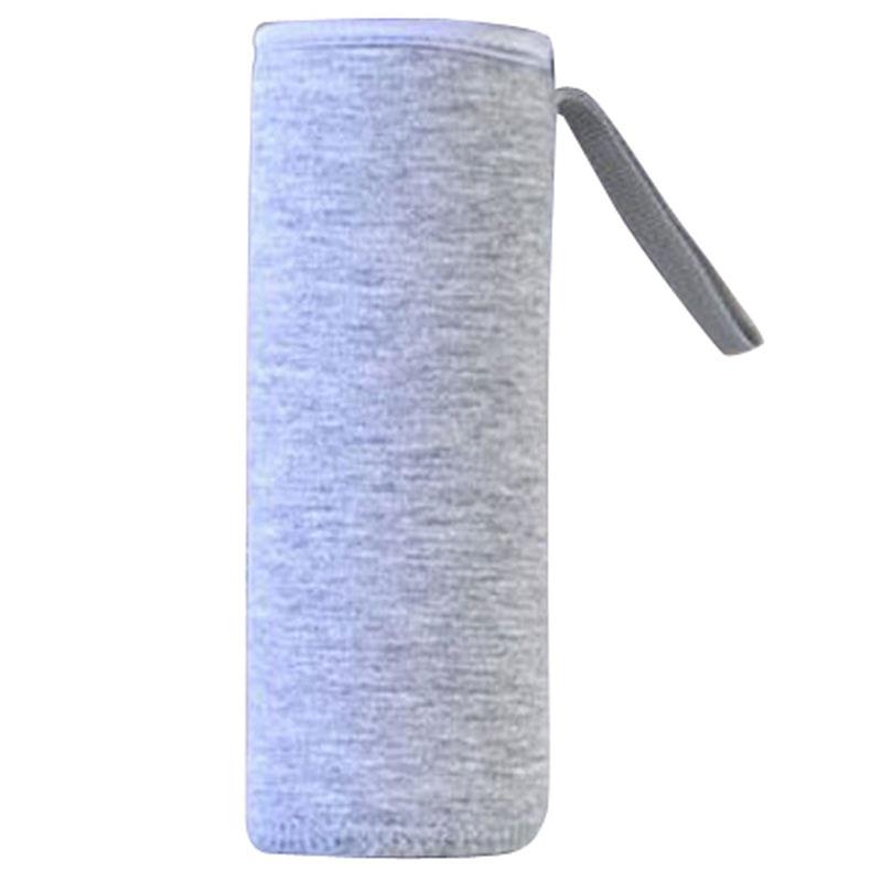 550ml urheilullinen vesipullon kansi neopreeni eriste hihalaukku laukku pussi kannettava tyhjiökuppisetti urheilu retkeilytarvikkeet: Harmaa 550ml