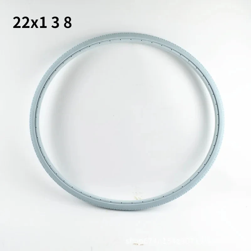 Massieve banden voor fietsen, rolstoelen en auto's, 20 inch 24 x1 22 inch 3/8 , geen binnenband nodig.: Geel