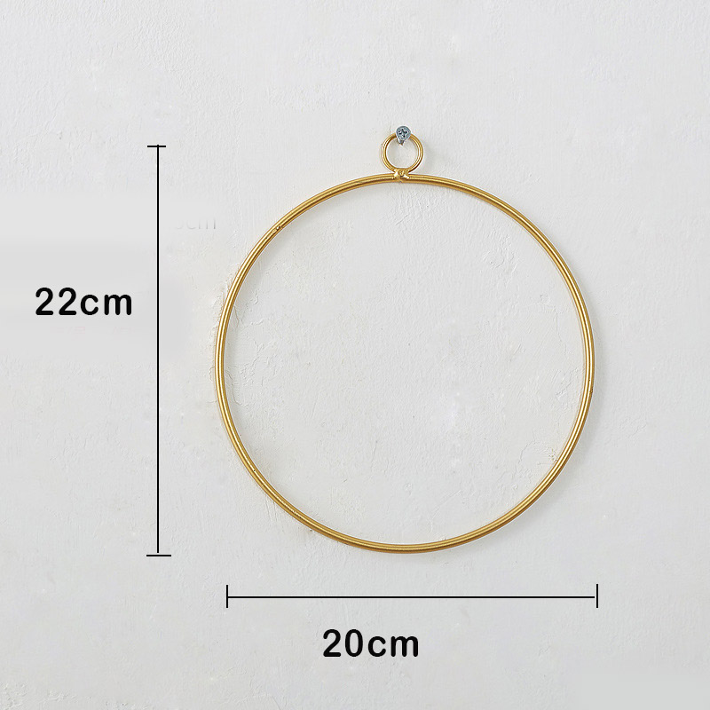 DIY Kranz Blume Ring Gestell Für Heimat Tür Party Ornament Gold Metall Traum Fänger Ring Hochzeit Blumen Haken Hängen Dekoration: 1