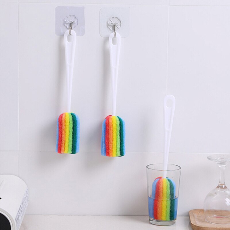 Wassen Spons Borstel Scrubber Met Handvat Gebruiksvoorwerpen Borstel