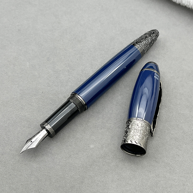 Yamalang Luxury Rollerball Ballpoint Fountain Pen M B Maple Leaf on Pen Clip Business School Office Writing Stationery: black / Brown