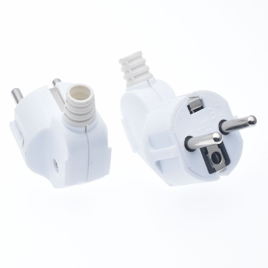1pair 250v 16a Male Female Assembly Receptacle connector french Russia Korea German EU Schuko power cord wired cable plug Socket