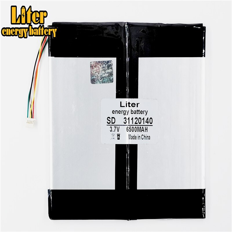 5 filo Il tavoletta batteria 31120140 3.7 V 6500 MAH 3160140*2 ogni marca di tavoletta universale batterie al litio ricaricabili